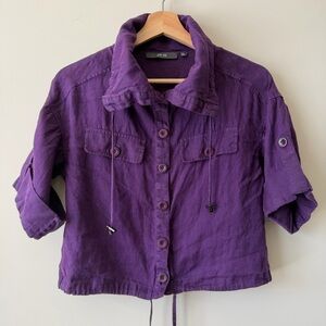 Per Se Purple Blouse